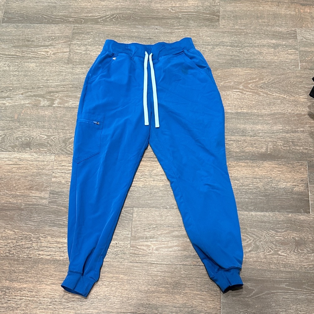 Figs Royal Blue High Waisted Joggers